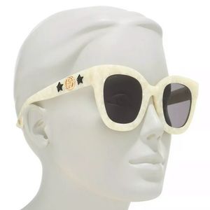 EUC Gucci Urban Star Diva Pearl White Sunglasses